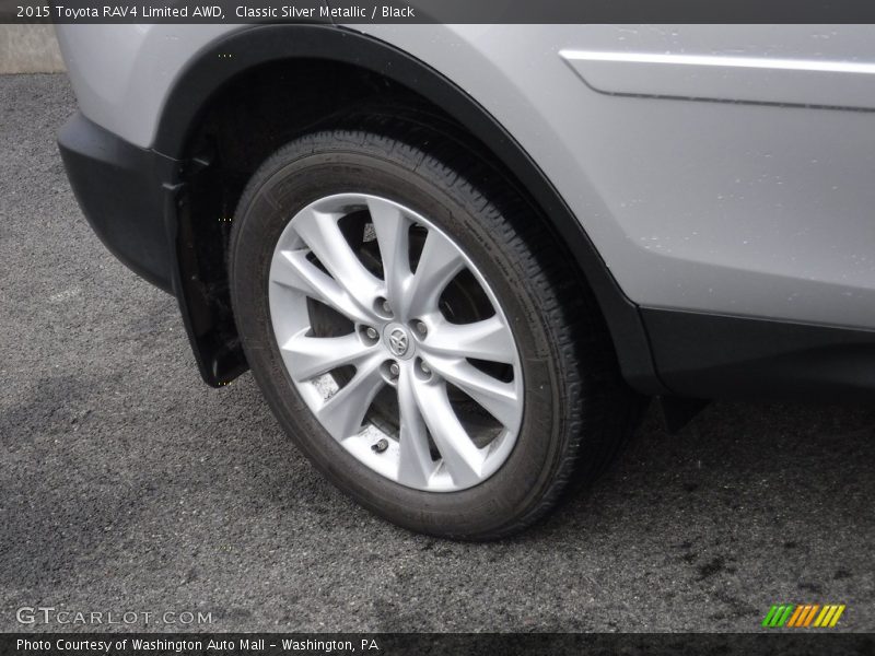 Classic Silver Metallic / Black 2015 Toyota RAV4 Limited AWD