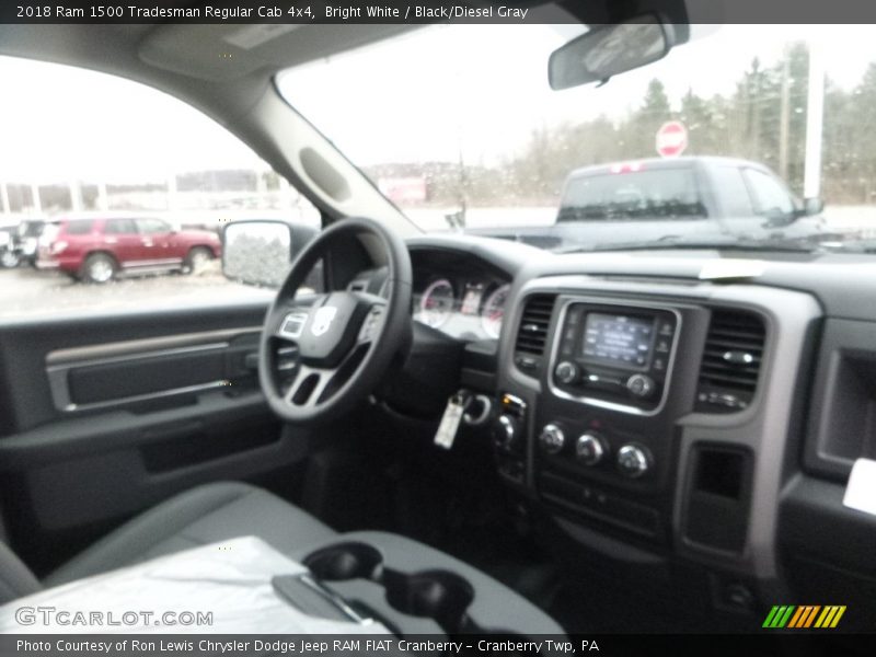 Bright White / Black/Diesel Gray 2018 Ram 1500 Tradesman Regular Cab 4x4
