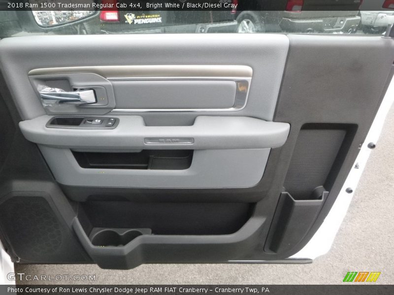 Bright White / Black/Diesel Gray 2018 Ram 1500 Tradesman Regular Cab 4x4