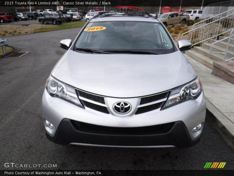 Classic Silver Metallic / Black 2015 Toyota RAV4 Limited AWD