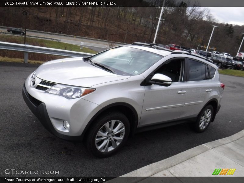 Classic Silver Metallic / Black 2015 Toyota RAV4 Limited AWD
