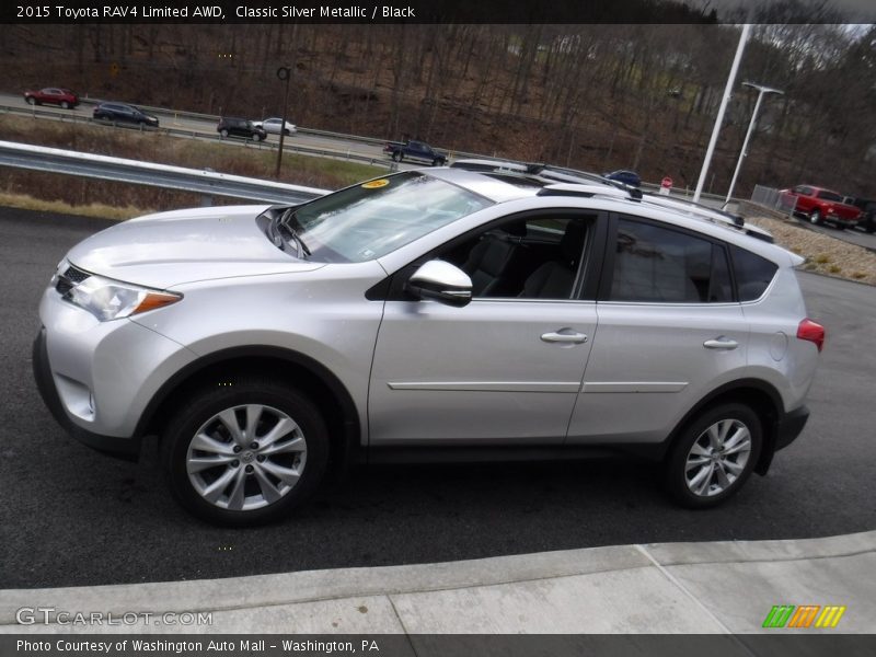 Classic Silver Metallic / Black 2015 Toyota RAV4 Limited AWD