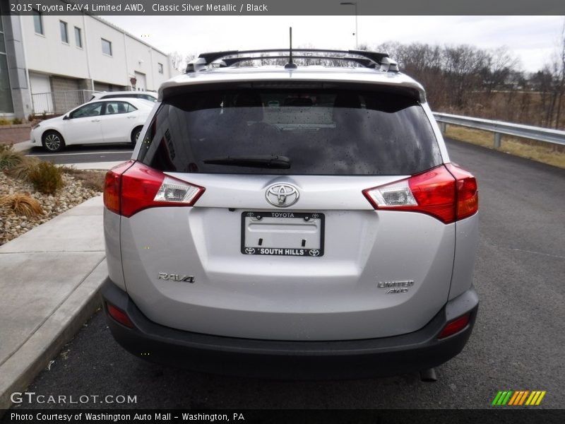 Classic Silver Metallic / Black 2015 Toyota RAV4 Limited AWD