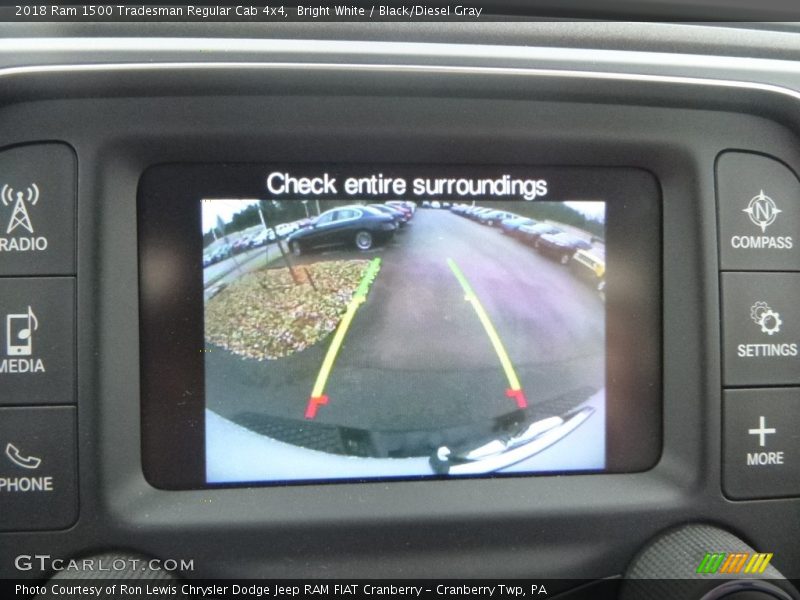 Bright White / Black/Diesel Gray 2018 Ram 1500 Tradesman Regular Cab 4x4