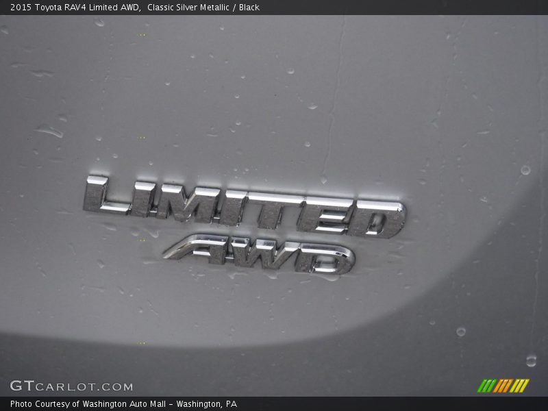 Classic Silver Metallic / Black 2015 Toyota RAV4 Limited AWD