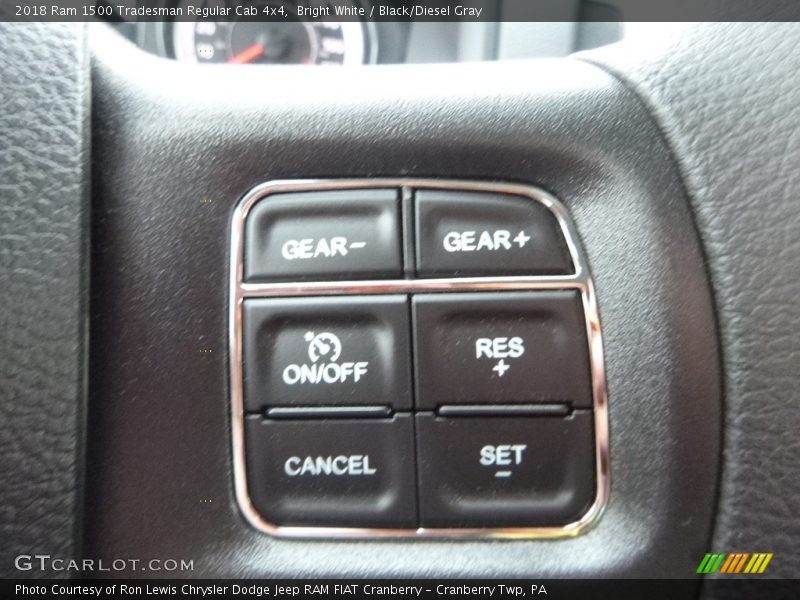 Bright White / Black/Diesel Gray 2018 Ram 1500 Tradesman Regular Cab 4x4