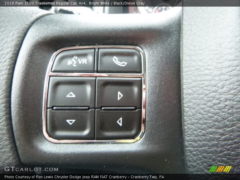 Bright White / Black/Diesel Gray 2018 Ram 1500 Tradesman Regular Cab 4x4