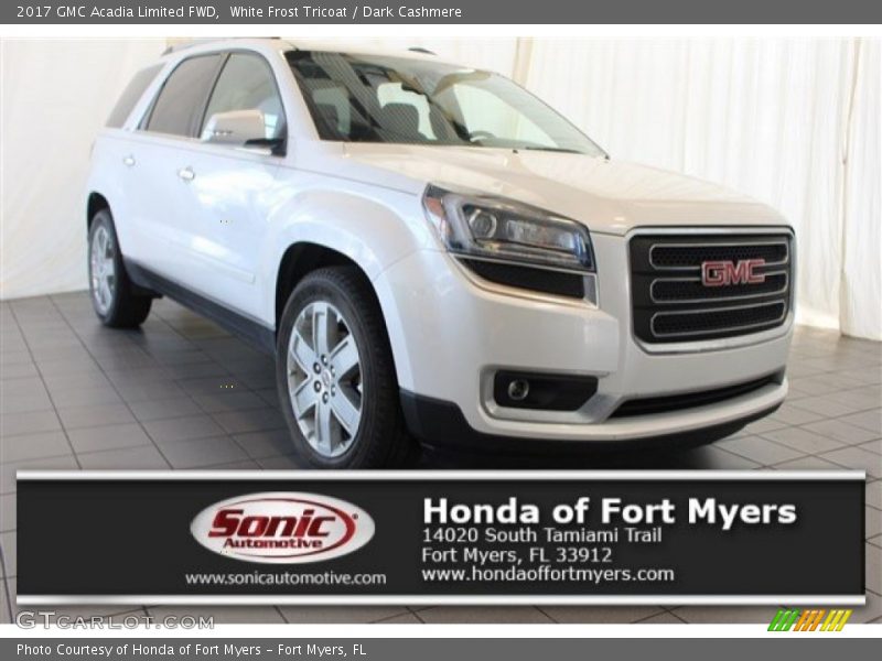 White Frost Tricoat / Dark Cashmere 2017 GMC Acadia Limited FWD