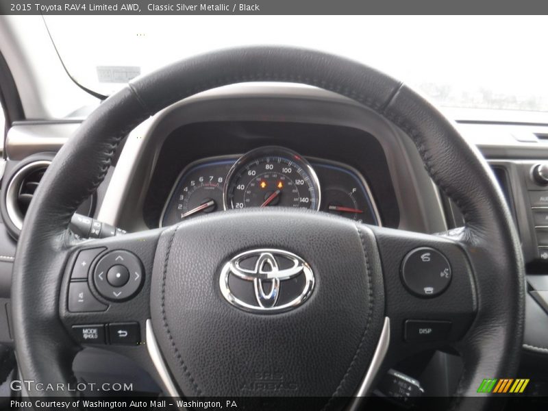 Classic Silver Metallic / Black 2015 Toyota RAV4 Limited AWD