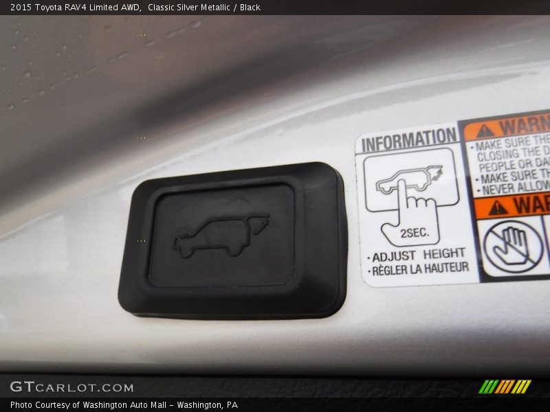 Classic Silver Metallic / Black 2015 Toyota RAV4 Limited AWD