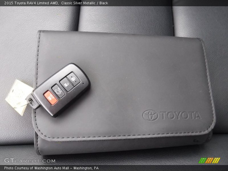 Classic Silver Metallic / Black 2015 Toyota RAV4 Limited AWD
