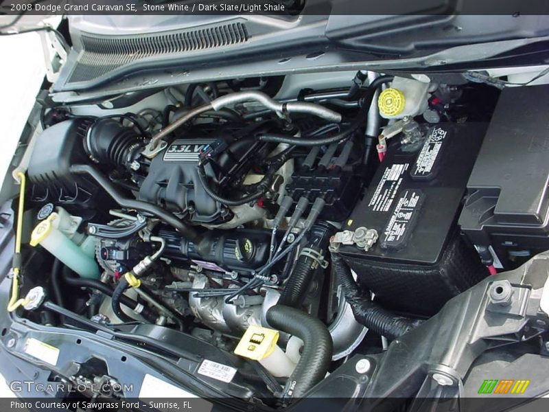 Stone White / Dark Slate/Light Shale 2008 Dodge Grand Caravan SE