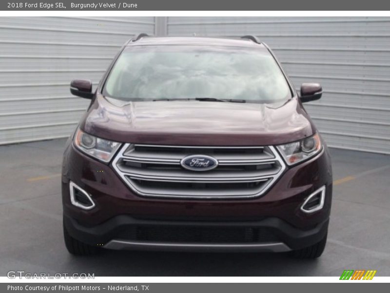 Burgundy Velvet / Dune 2018 Ford Edge SEL