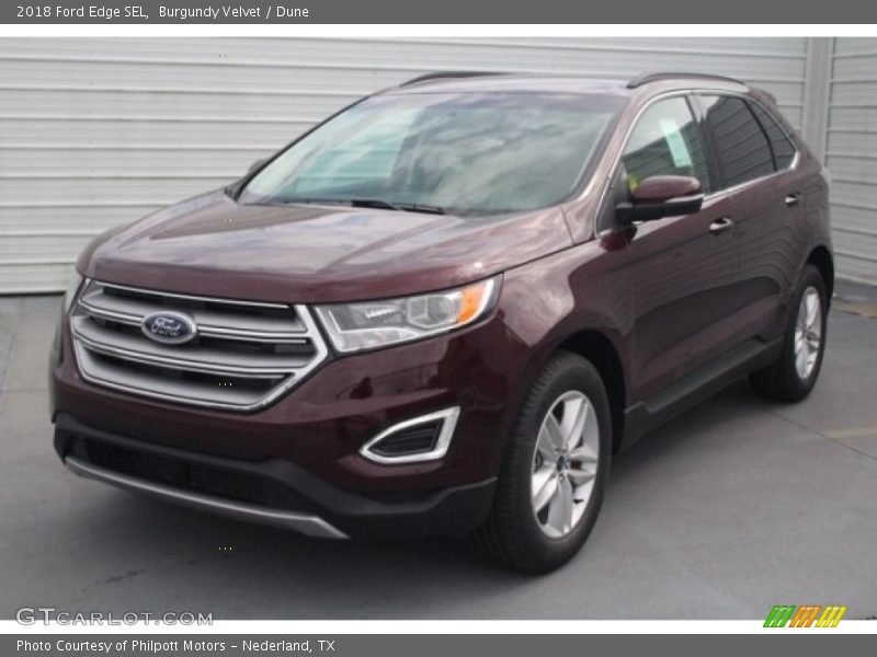 Burgundy Velvet / Dune 2018 Ford Edge SEL