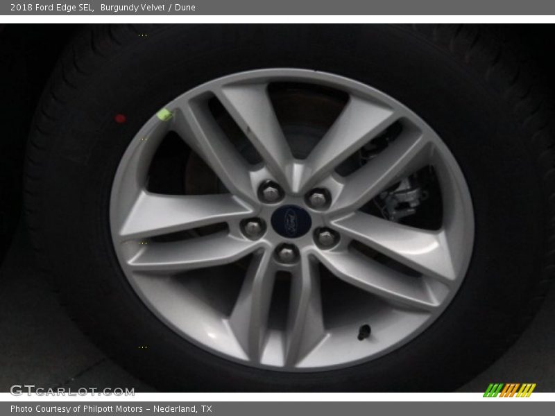 Burgundy Velvet / Dune 2018 Ford Edge SEL