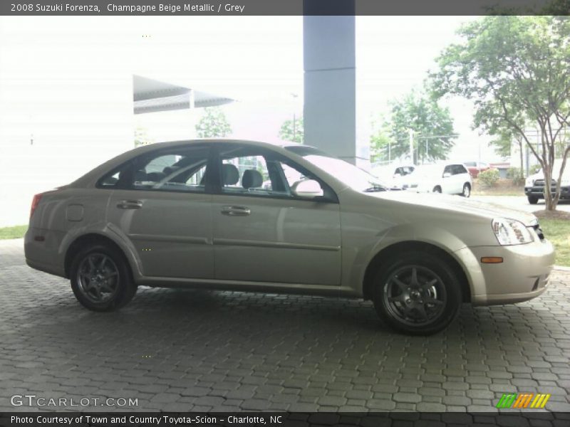 Champagne Beige Metallic / Grey 2008 Suzuki Forenza