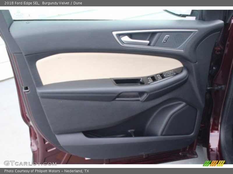 Burgundy Velvet / Dune 2018 Ford Edge SEL