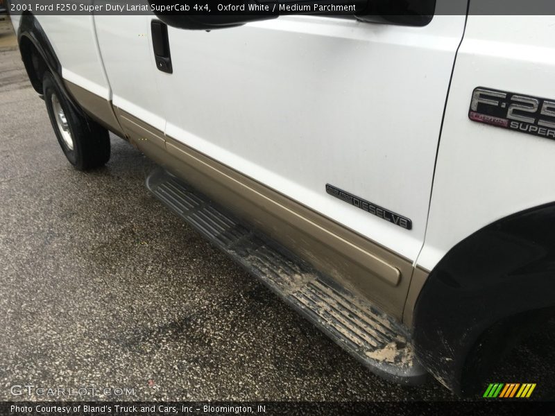 Oxford White / Medium Parchment 2001 Ford F250 Super Duty Lariat SuperCab 4x4