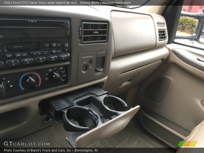 Oxford White / Medium Parchment 2001 Ford F250 Super Duty Lariat SuperCab 4x4