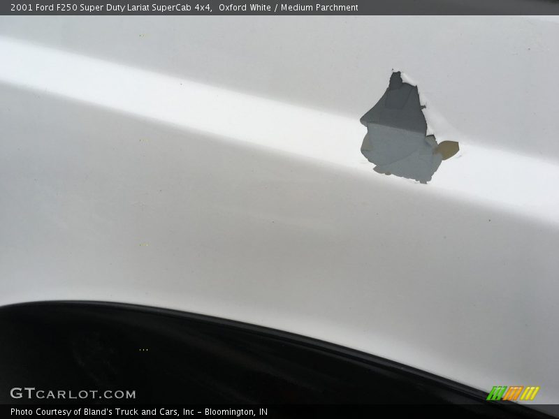 Oxford White / Medium Parchment 2001 Ford F250 Super Duty Lariat SuperCab 4x4