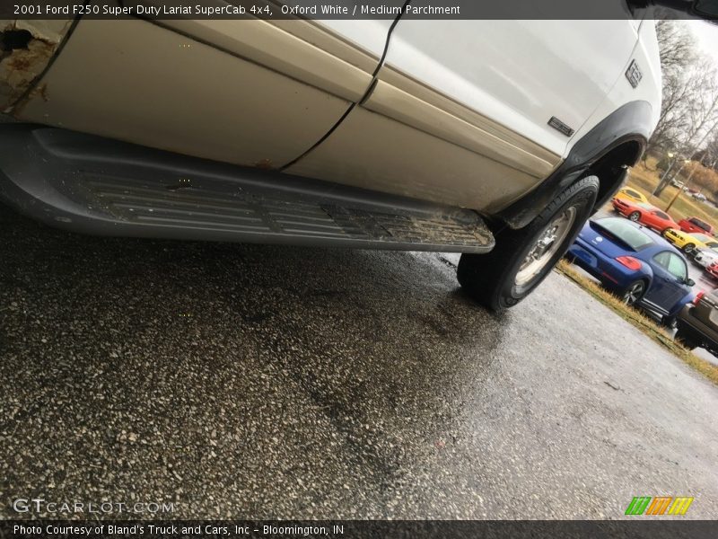 Oxford White / Medium Parchment 2001 Ford F250 Super Duty Lariat SuperCab 4x4