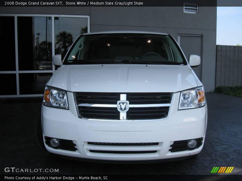 Stone White / Medium Slate Gray/Light Shale 2008 Dodge Grand Caravan SXT