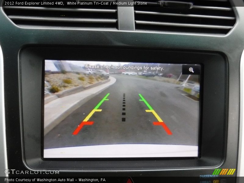 White Platinum Tri-Coat / Medium Light Stone 2012 Ford Explorer Limited 4WD