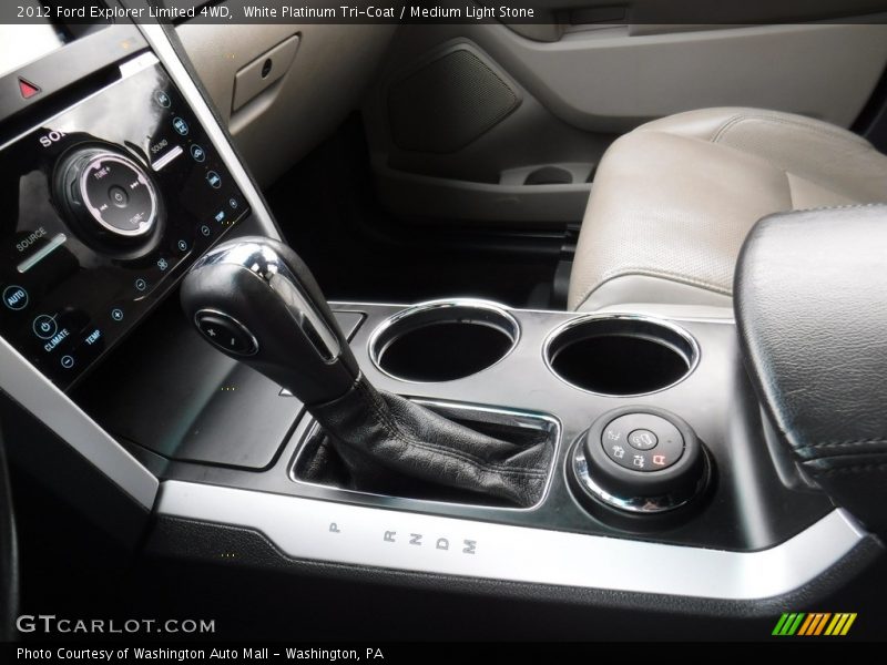 White Platinum Tri-Coat / Medium Light Stone 2012 Ford Explorer Limited 4WD