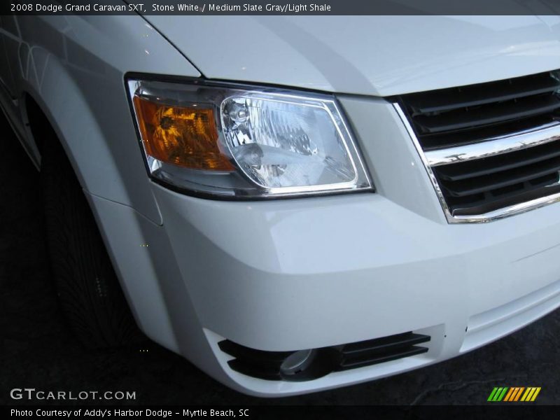 Stone White / Medium Slate Gray/Light Shale 2008 Dodge Grand Caravan SXT