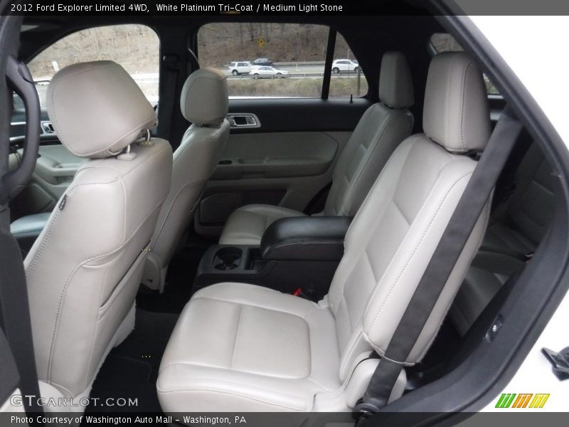 White Platinum Tri-Coat / Medium Light Stone 2012 Ford Explorer Limited 4WD
