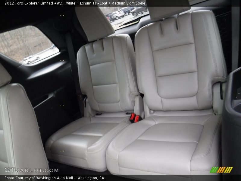 White Platinum Tri-Coat / Medium Light Stone 2012 Ford Explorer Limited 4WD