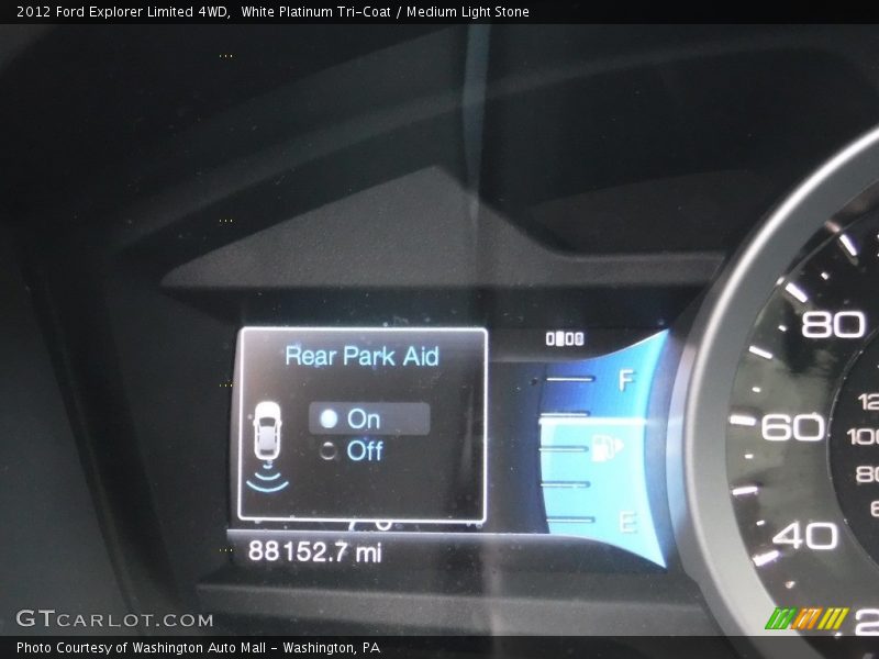 White Platinum Tri-Coat / Medium Light Stone 2012 Ford Explorer Limited 4WD