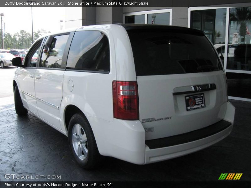 Stone White / Medium Slate Gray/Light Shale 2008 Dodge Grand Caravan SXT