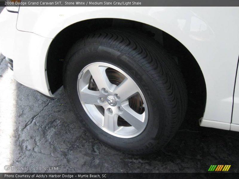 Stone White / Medium Slate Gray/Light Shale 2008 Dodge Grand Caravan SXT