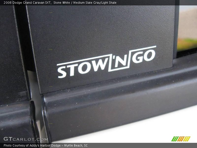 Stone White / Medium Slate Gray/Light Shale 2008 Dodge Grand Caravan SXT