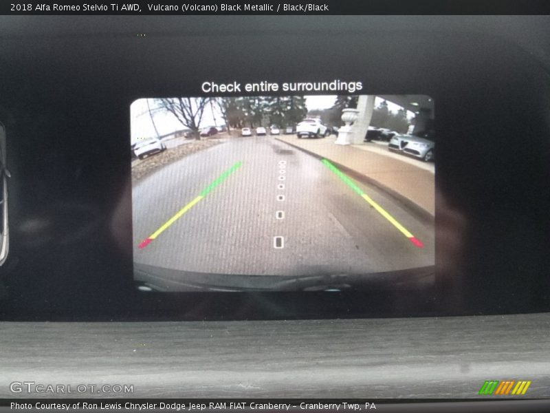 Vulcano (Volcano) Black Metallic / Black/Black 2018 Alfa Romeo Stelvio Ti AWD