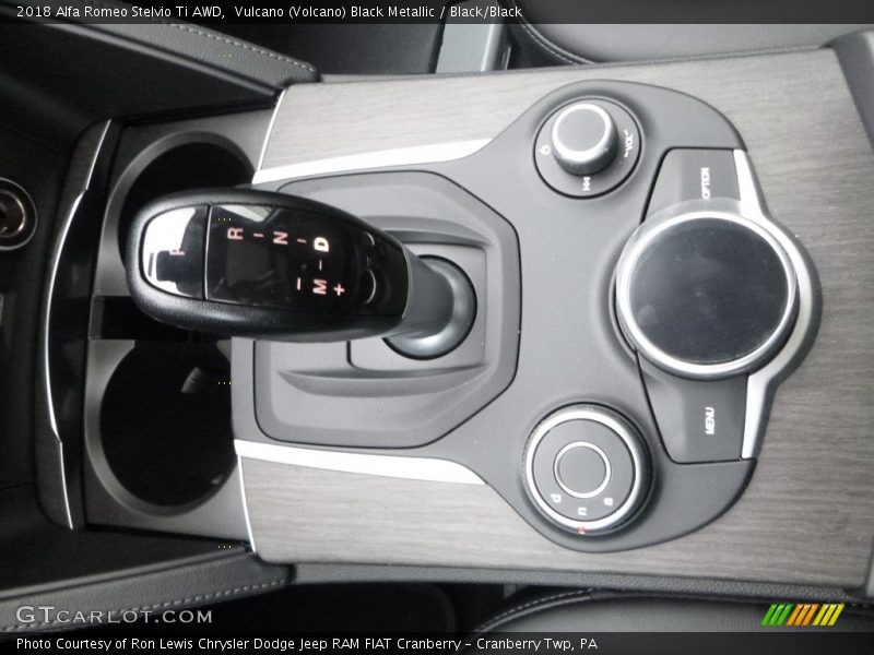 Vulcano (Volcano) Black Metallic / Black/Black 2018 Alfa Romeo Stelvio Ti AWD