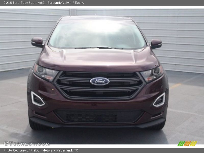 Burgundy Velvet / Ebony 2018 Ford Edge Sport AWD