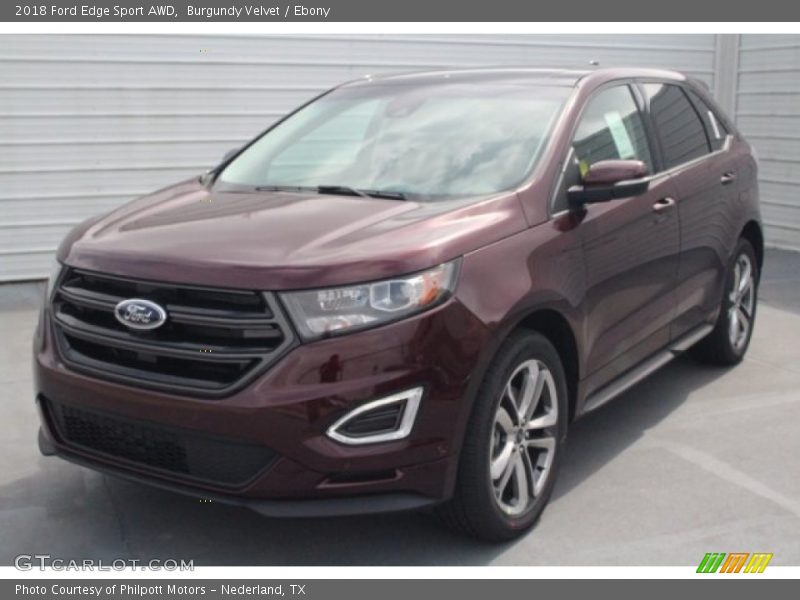 Burgundy Velvet / Ebony 2018 Ford Edge Sport AWD