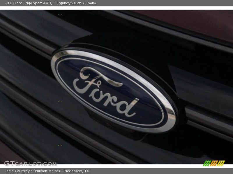 Burgundy Velvet / Ebony 2018 Ford Edge Sport AWD