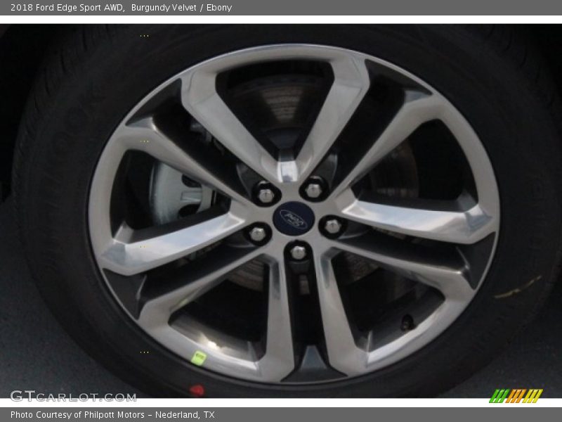 Burgundy Velvet / Ebony 2018 Ford Edge Sport AWD