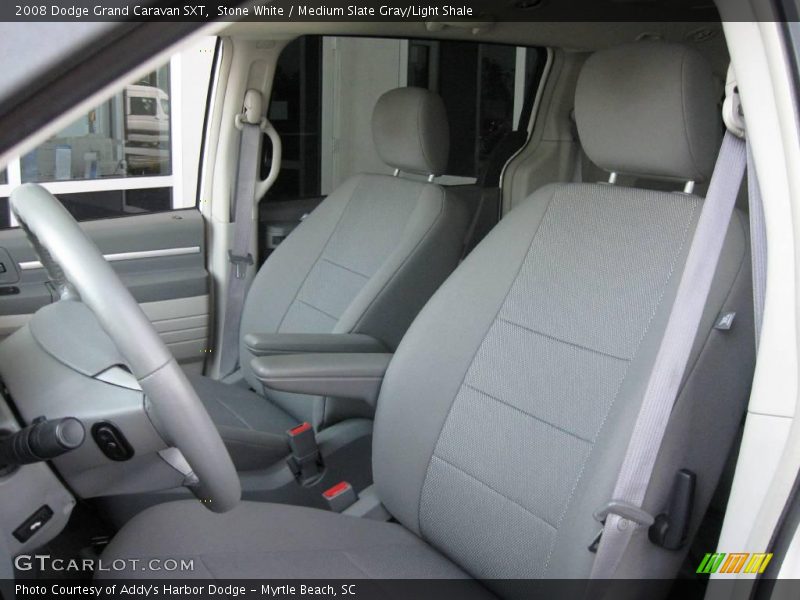 Stone White / Medium Slate Gray/Light Shale 2008 Dodge Grand Caravan SXT
