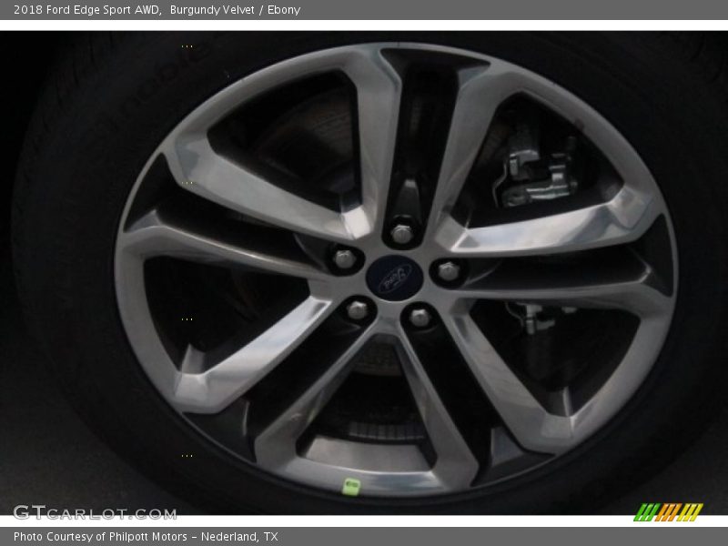 Burgundy Velvet / Ebony 2018 Ford Edge Sport AWD
