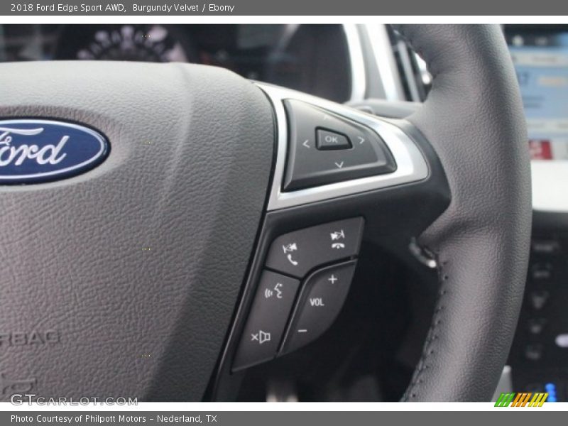 Burgundy Velvet / Ebony 2018 Ford Edge Sport AWD