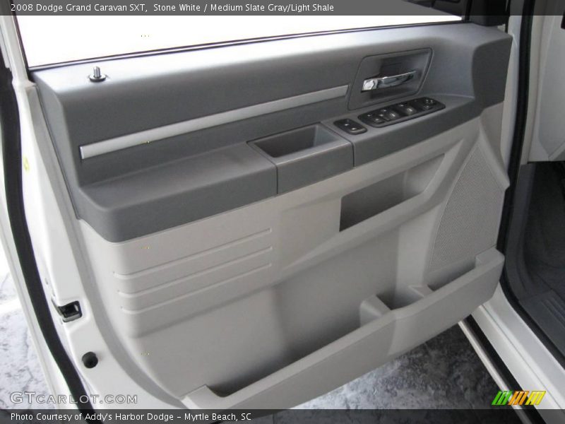 Stone White / Medium Slate Gray/Light Shale 2008 Dodge Grand Caravan SXT