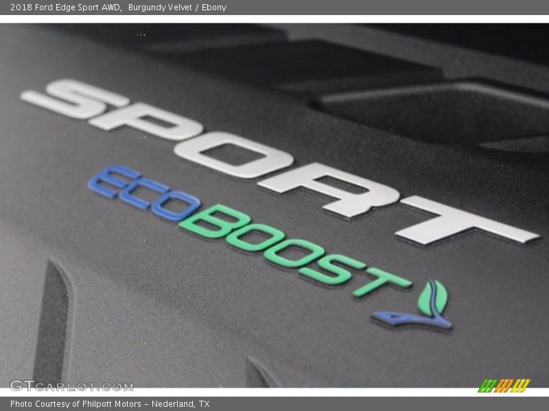Burgundy Velvet / Ebony 2018 Ford Edge Sport AWD