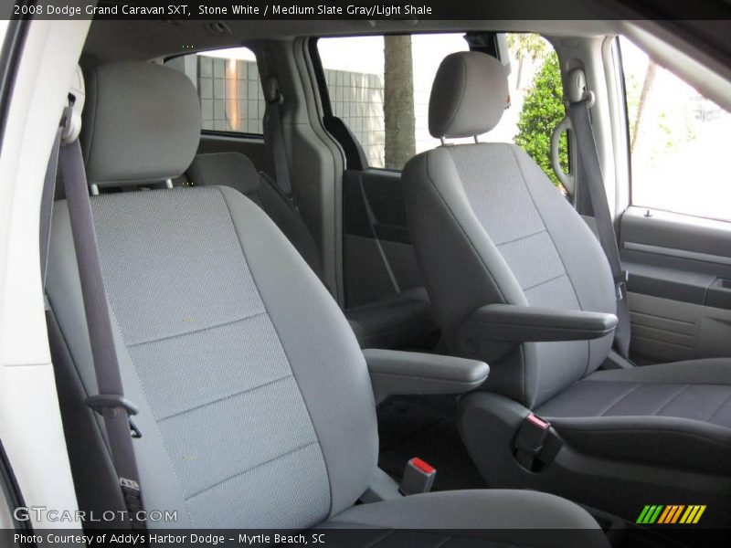 Stone White / Medium Slate Gray/Light Shale 2008 Dodge Grand Caravan SXT
