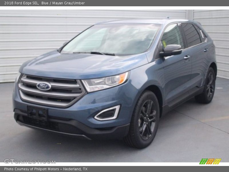 Blue / Mayan Gray/Umber 2018 Ford Edge SEL