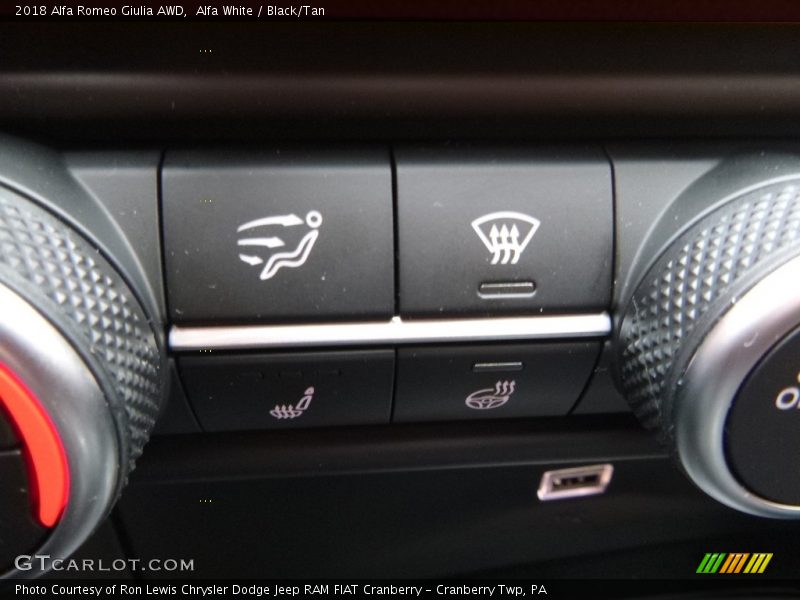 Alfa White / Black/Tan 2018 Alfa Romeo Giulia AWD