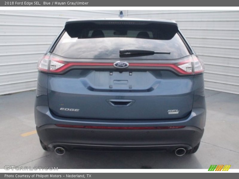 Blue / Mayan Gray/Umber 2018 Ford Edge SEL